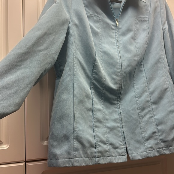 Lana Lee Slate Blue Zip-up Blazer 🩵 - Picture 3 of 5